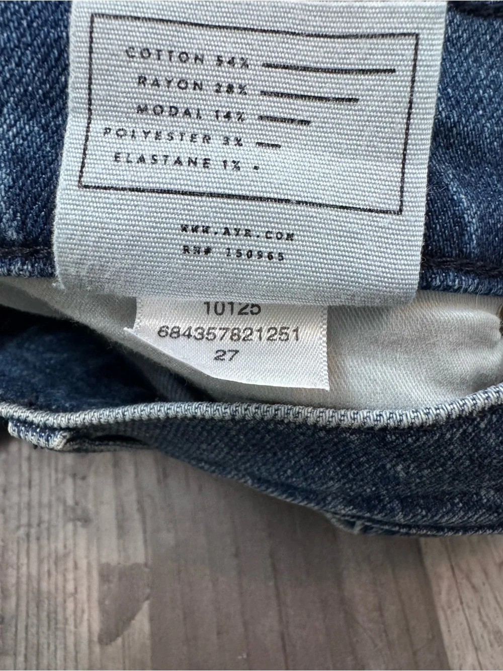 AYR Secret Sauce Wide Leg Flare Jeans in Medium Blue Wash - Picture 5 of 10